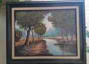 Bargain green Frame Steam in Forest Painting  Reduced Price still new