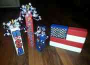 Without any damage handmade Red,White  Blue Crafts sale used